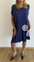 Vestido Mar Mandala bi de modal azul marino - Andra Urgat