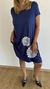 Vestido Mar Mandala bi de modal azul marino - comprar online