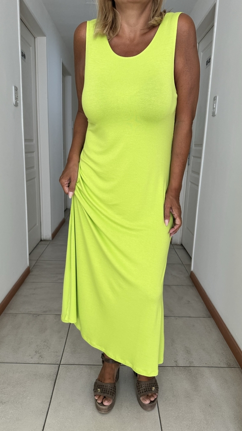Vestido Isla Luz de modal elastizado lima