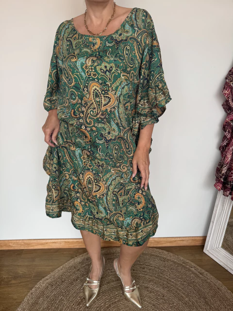 Vestido / Túnica seda Gold de India 610 F - comprar online