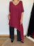 Vestido / Tunica Rosalia de gasa con strass bordó en internet