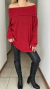 Remeron Nieve de lanilla rojo con lurex - Andra Urgat