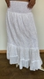 Pollera 517 B algodon de India blanco