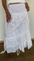 Pollera 517 B algodon de India blanco en internet