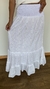 Pollera 517 A algodon de India blanco - comprar online