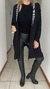 Cárdigan Luna negro de modal con brillos - comprar online