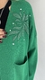 Saco Estambul de lana doble tejido verde - comprar online
