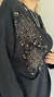 Saco Estambul de lana doble tejido negro - comprar online