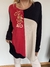 Remeron Musa de modal y gamuza negro y rojo en internet