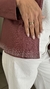 Campera Trinidad de gabardina con strass rosa oscuro - Andra Urgat