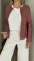 Campera Trinidad de gabardina con strass rosa oscuro en internet