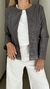 Campera Trinidad de gabardina con strass gris claro en internet