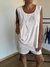 Musculosa Sisi de modal con mini strasses blanca - comprar online