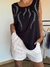 Musculosa Sisi de modal con mini strasses negra - Andra Urgat