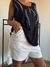 Musculosa Sisi de modal con mini strasses negra