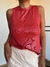 Musculosa de morley foil elastizado rojo