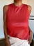 Musculosa de morley foil elastizado rojo - comprar online