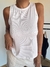 Musculosa de morley foil elastizado blanco - comprar online
