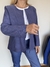 Imagen de Campera Trinidad de bengalina foil lisa azul