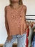 Musculosa Lola de lino habano