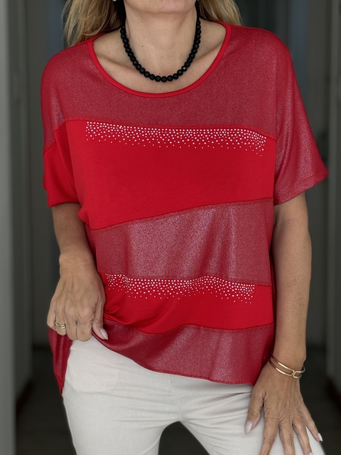 Remeron Bahia rojo de modal y morley foil