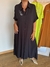 Vestido / Camisola de poplin negro A - tienda online