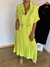 Vestido / Camisola de poplin verde lima