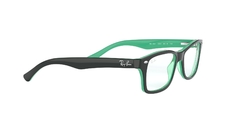 RAYBAN JUNIOR VISTA 0RJ1531 3841 48 GREEN ON TRANSPARENT GREEN - tienda online