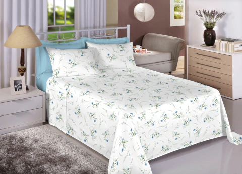 Juego de Sabanas Estampadas, marca La Bastilla 100% Algodon 150 Hilos| Linea Basic Barcelo - comprar online