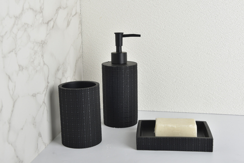 Set de Baño 100% Poliresina, marca La Bastilla® Neo | Diseño Nankín