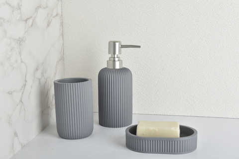 Set de Baño 100% Poliresina, marca La Bastilla® Neo | Diseño Pekín
