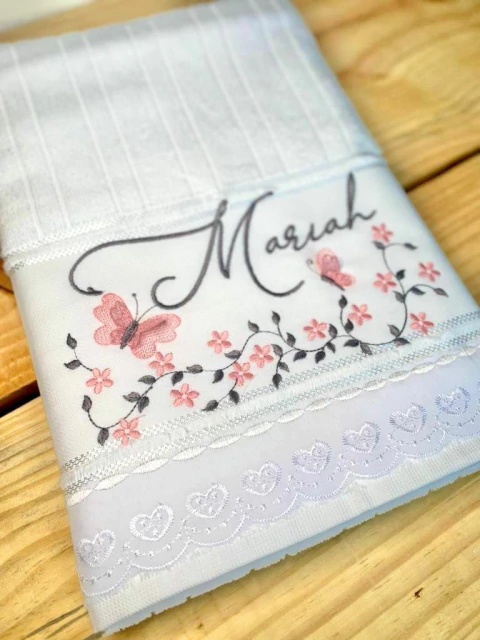 Toalha de banho com borboleta 3D - comprar online