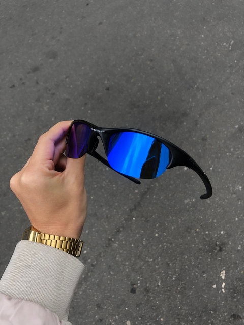 Half 1.0 preta lente azul