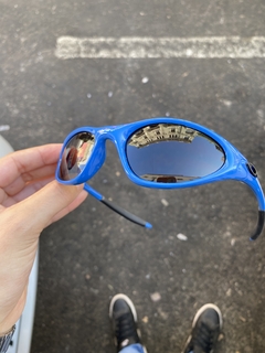Minute azul lente preta