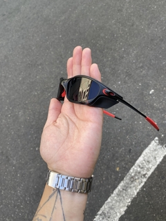 juliet com side blinder - carbon lente preta kit vermelho