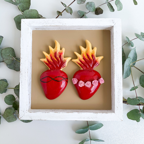 Quadro sagrados corações M (lisos)