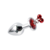 Plug metal con cascabel rojo | Small