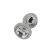 Plug de metal con joya blanca | Medium