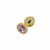 Plug dorado con joya rosa | Small