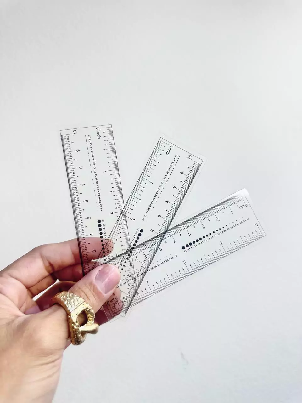 Cinta métrica flexible (para medir uñas)