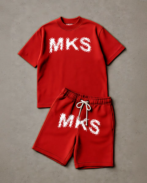 CONJUNTO CAMISETA PREMIUM E SHORT DE MOLETOM '' MKS ACID '' - comprar online