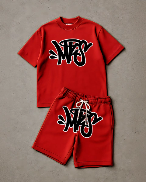 CONJUNTO CAMISETA PREMIUM E SHORT DE MOLETOM '' MKS STYLE SNY BLACK OUTLINE '' - comprar online