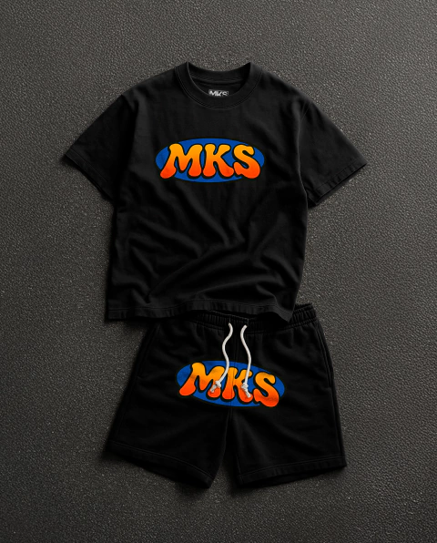 CONJUNTO CAMISETA PREMIUM E SHORT DE MOLETOM '' MKS RETRO '' - comprar online