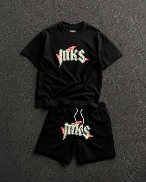 CONJUNTO CAMISETA PREMIUM E SHORT DE MOLETOM '' MKS BORBOLETA '' - comprar online