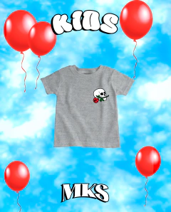 CAMISETA INFANTIL - CAVEIRA FLOR