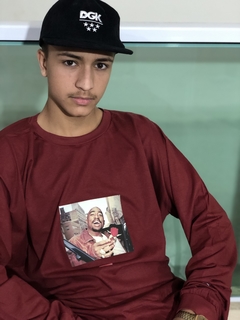 CAMISETA MANGA LONGA TUPAC ROSE
