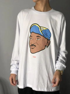 CAMISETA MANGA LONGA WILL SMITH '' FRESH PRINCE '' BIG FACE - MKS