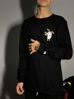 CAMISETA MANGA LONGA CÃO CORAGEM WEED