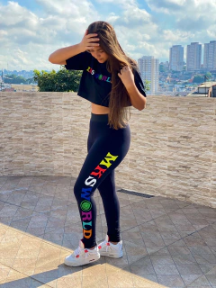 CONJUNTO CROPPED E CALÇA LEGGING '' MKSWORLD “ - comprar online