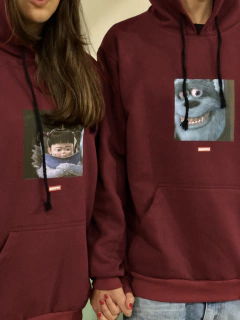 CONJUNTO MOLETOM DE CASAL '' BOO E SULLIVAN '' MONSTROS S.A - MKS